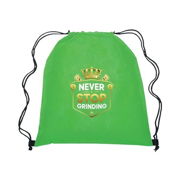 NSG Non-Woven Drawstring Cinch Backpack - Image 3